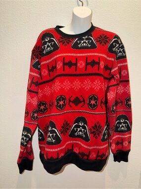 Star Wars Red and Black Darth Vader Crewneck Sweater